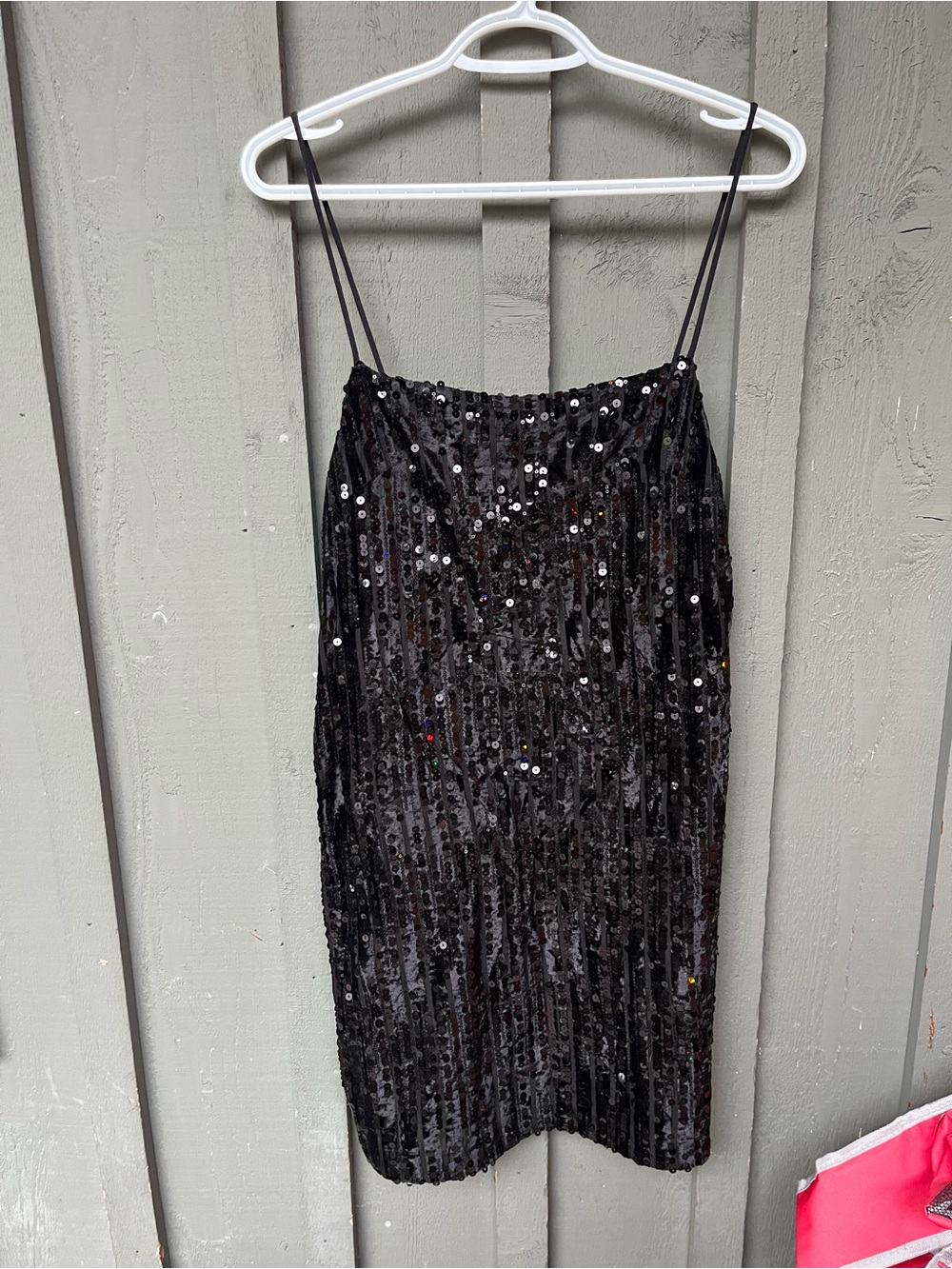 H&M Black Sequin Mini Dress